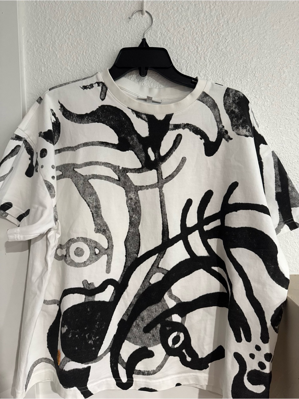 Men's Kenzo Black & White Graphic T-Shirt